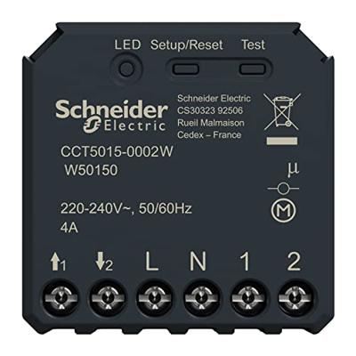 Schneider Electric Wiser CCT5015-0002W Jaloezie- en rolluikactor 1-kanaals Schneider Electric Wiser CCT5015-0002W Jaloezie- en rolluikactor 1-kanaals