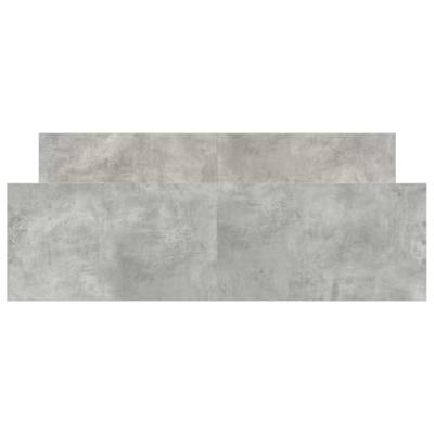 Bedframe met hoofd- en voeteneinde betongrijs 140x200 cm