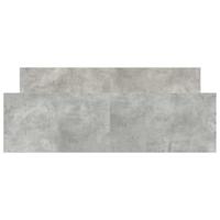 Bedframe met hoofd- en voeteneinde betongrijs 140x200 cm - thumbnail