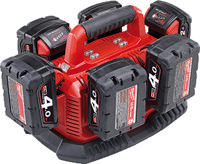 Milwaukee M1418 C6 Multibay lader 14V & 18V M14™ - M18™ - 4932430086 - thumbnail