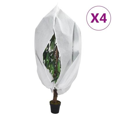 Plantenhoezen met ritssluiting 4 st 70 g/m² 3,14x2,5 m
