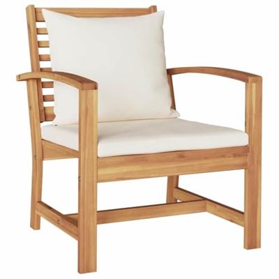 Tuinbankenset 5 pcs Naturel Massief Teakhout