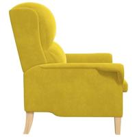 Fauteuil Geel 76 x 94 x 102 cm Fluweel - thumbnail