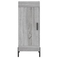 Dressoir 34,5x34x90 cm bewerkt hout grijs sonoma eikenkleurig - thumbnail