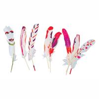 Colorations natuurlijke witte veren, 48st. - thumbnail