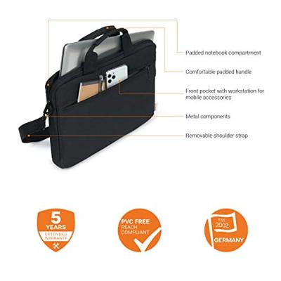BASE XX D31799 notebooktas 31,8 cm (12.5 ) Aktetas Zwart