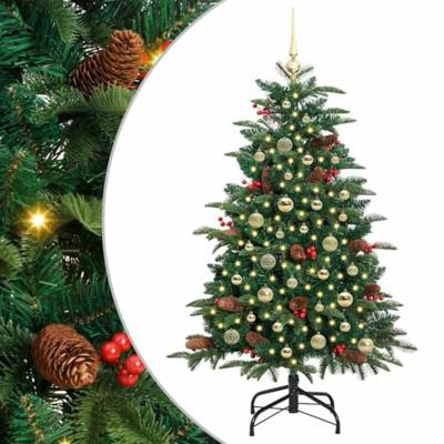 VidaXL Kunstkerstboom groen 150 cm pvc en metaal en plastic