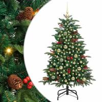 VidaXL Kunstkerstboom groen 150 cm pvc en metaal en plastic - thumbnail
