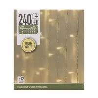 Gordijnverlichting 240 LED 2m Transparant WW - thumbnail
