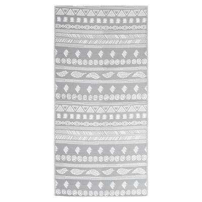 VidaXL Buitenkleed arakil 80x150 cm polypropeen grijs