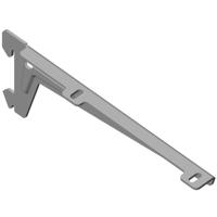 Winkelträger 10300 L.180mm p.Träger 55kg STA weißalu.2 Einhängehaken ELEMENT SYS - thumbnail