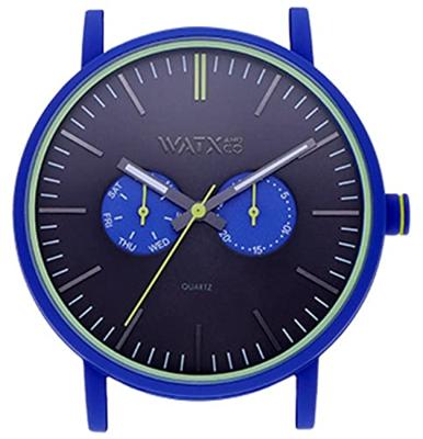 Horloge Uniseks Watx & Colors WXCA2743 Blauw (Ø 44 mm)