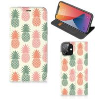 iPhone 12 | iPhone 12 Pro | Flip Style Cover | Ananas - thumbnail