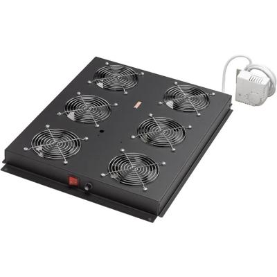 Digitus DN-19 FAN-4-SRV-B 19 inch 4 x Ventilator voor patchkast 1 HE Zwart