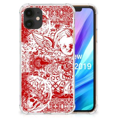Extreme Case Apple iPhone 11 Angel Skull Rood Extreme Case Apple iPhone 11 Angel Skull Rood