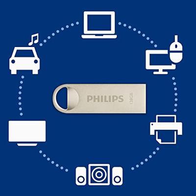 Philips Moon edition USB flash drive 128 GB USB Type-A 2.0 Zilver Philips Moon edition USB flash drive 128 GB USB Type-A 2.0 Zilver