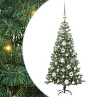 VidaXL Kerstboom met 150 led met standaard groen 120 cm pvc - thumbnail