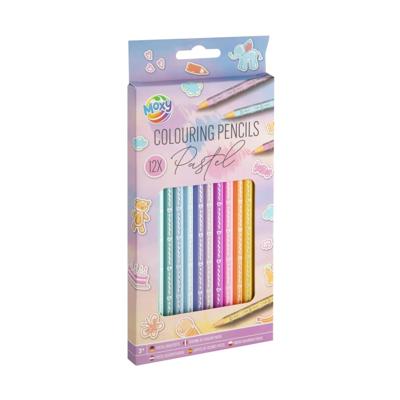 Moxy pastel kleurpotlodenset 12-delig Moxy pastel kleurpotlodenset 12-delig