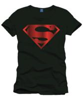 Superman T-Shirt Golden Logo black Maat XL - thumbnail