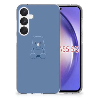 Samsung Galaxy A55 Telefoonhoesje met Naam Baby Rhino Samsung Galaxy A55 Telefoonhoesje met Naam Baby Rhino