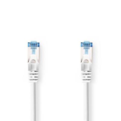 Nedis CCGL85330WT10 CAT6a-Kabel S/FTP RJ45 M netwerkkabel Wit 1 m