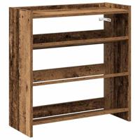 VidaXL Schoenenrek 60x25x62 cm bewerkt hout oud houtkleurig - thumbnail