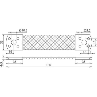 DEHN UEBB L180 B10.5 B5.2 AL Overspanningsveilige dwarsverbinder 1 stuk(s)