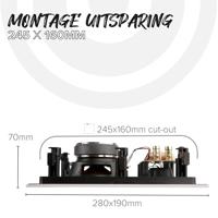 Artsound: HPRE650 Passieve Inbouw Speakers 2 stuks - Wit - thumbnail