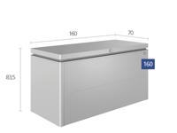 Biohort metalen Loungebox 160x70x83,5 cm- Plat dak- Metaal- Biohort - thumbnail