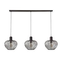 Freelight Hanglamp Arraffone 3 lichts L 140 cm Ø 30 cm zwart - thumbnail