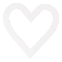 Creativ Company Harten lijsten, afm 18x18 cm, 230 gr, wit, 16 stuk/ 1 doos - thumbnail