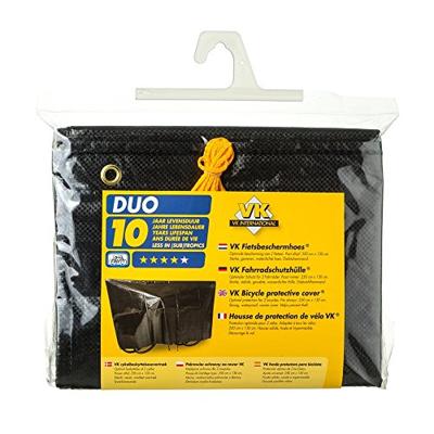Vk duo fiets pyjama/hoes/overtrek zwart