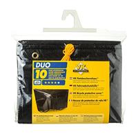 Vk duo fiets pyjama/hoes/overtrek zwart - thumbnail