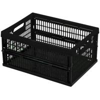 Curver vouwkrat 34l zwart - thumbnail