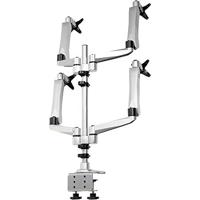 SpeaKa Professional SP-3957076 Flex Monitor-tafelbeugel 4-voudig 25,4 cm (10) - 68,6 cm (27) Zwart, Zilver In hoogte verstelbaar, Kantelbaar, Zwenkbaar, - thumbnail