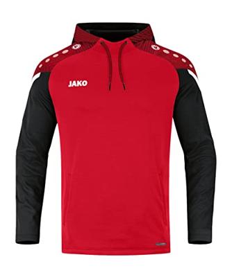 JAKO 6722K Sweater Met Kap Performance Kids - Rood/Zwart - 128