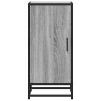 Dressoir 35,5x35x76 cm bewerkt hout en metaal grijs sonoma - thumbnail