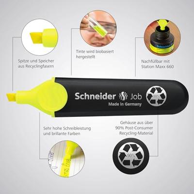 Schneider Schreibgeräte Textmarker Textmarker Job sortiert Karton-Etui 8 Stück Aktion 115068 1 stuk(s)