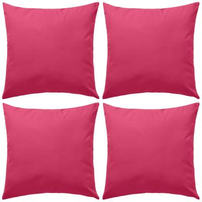 VidaXL Buitenkussens 45x45 cm roze 4 st