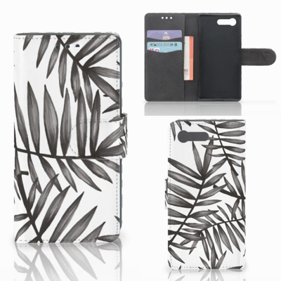 Sony Xperia X Compact Hoesje Leaves Grey Sony Xperia X Compact Hoesje Leaves Grey