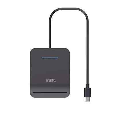 Trust Primo smart card reader Binnen USB USB Type-C Zwart