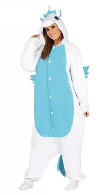 Onesie Unicorn Pyjama Vrouw - Blauw