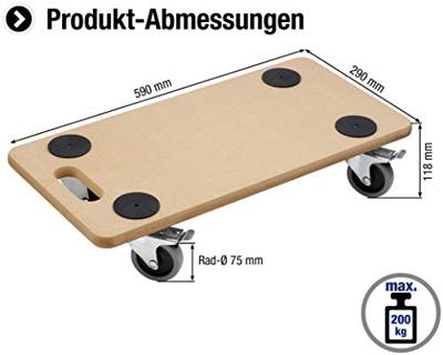 Metafranc Meubelroller 590X290 Mdf/Tpe Fs W - WU0821390 Metafranc Meubelroller 590X290 Mdf/Tpe Fs W - WU0821390