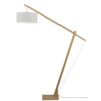 GOOD&MOJO Vloerlamp 'Montblanc' Bamboe en Eco linnen, 207cm, kleur Beige - thumbnail