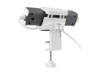 Equip 650806 clamp-on powerstrip holder, abs, steel, white