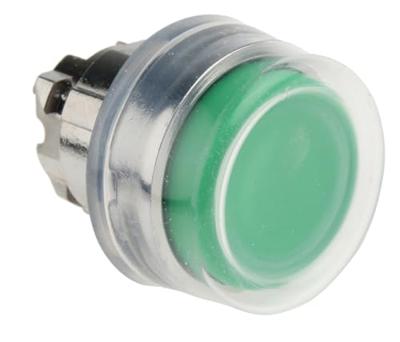 Schneider Electric ZB4BP3 Harmony ZB4BP3 Druktoets Met beschermkap, Bedieningsknop vlak 1 knop Groen Druk-ontgrendeling 1 stuk(s)