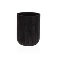 Tandenborstelhouder Versa Zwart Hars 8 x 10,5 x 8 cm - thumbnail