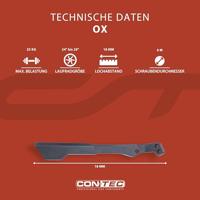 CONTEC achtervorkstandaard "ox back" ct rear kickstand ox 18 mm 24"-29" matt black. m6 - thumbnail