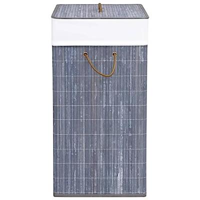 Wasmand 83 L bamboe grijs