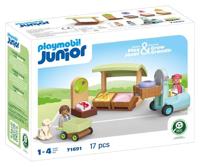 Playmobil® Junior 71691 biologische marktkraam & heftruck - thumbnail